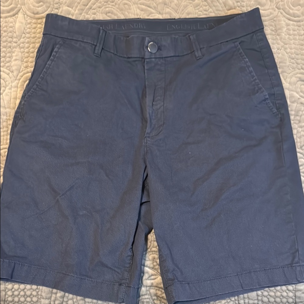 English Laundry Dark Blue Flat Front Shorts